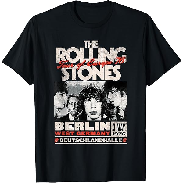 Rolling Stones Official NA Tour 1981 T-Shirt : Amazon.co.uk: Fashion