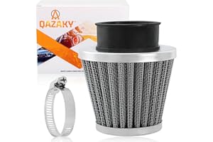 QAZAKY Universal 42mm 1.65" Air Filter Cleaner Compatible with 125cc 150cc 200cc 250cc GY6 Motorcycle ATV Scooter Quad Go Kart Moped Pit Dirt Racing Bike CB CG Kawasaki Yamaha PZ24 PZ30 41mm 43mm