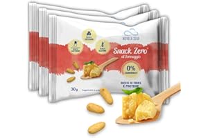 NUVOLAZERO Nuvola Zero - Snack Zero al Formaggio, Snack Proteici Senza Zucchero, Zero Carboidrati, Senza Lattosio, Senza Glutine, Confezione da 3pz. Made in Italy.