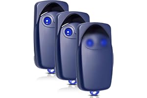 EFFDRDFS 433,92 MHz, 3 unidades de control remoto puerta para N1ce FLO2, Flo4, FLO1, mando a distancia puerta de garaje para 687368713, 2 canales, código fijo