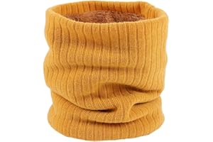 COZYAN Calentador de Cuello Invierno Bufanda Forro de Lana Bufanda Circular de Doble Capa a Prueba de Viento para Hombres Mujeres Pañuelo Para el Cuello Súper Suave