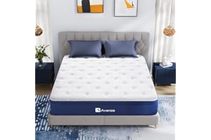 Avenco Single Mattress 3FT, 7 Inch Bamboo Foam and Spring Hybrid Mattress Single, Medium Firm Breathable Bed Mattress, CertiPUR-US Certified, Mattress-in-Box, 90x190x18cm