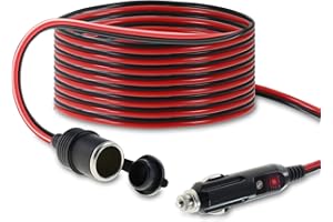 Câble rallonge (1,50m) pour Allume-Cigare de Voiture avec Prise Allume-Cigare [16AWG / 15A / 12V / 24V] de Weiss - More Power +