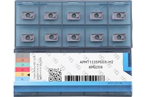 CDBP Insertos de torneado de carburo APMT1135, Herramienta de torneado de torno de máquina CNC, 10 Piezas