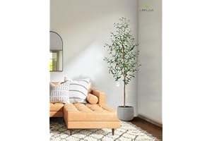 Leflos 180cm Olivos realistas de Interior, sólo para Uso Interior con Tronco Vivo, Rama Ajustable y Aceitunas gordas, 2 Piezas