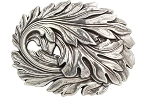 BELTINGER Gürtelschnalle Blätter 4,0 cm | Buckle Wechselschließe Gürtelschließe 40mm Massiv | Wechselgürtel bis 4cm