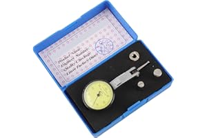 FTVOGUE 0-0.8mm Précision Métrique Rails En Queue D'Aronde Cadran Indicateur De Test Jauge À Cadran Avec 2 Sondes (Rubis)