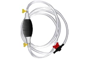 BEER & WINE TRAVASATORE PER CARBURANTE CON RUBINETTO Pompa Manuale a Sifone, Pompa di Trasferimento Manuale con Tubo Flessibile Carburante, Pompa Aspirazione a Diesel/Benzina/Acqua/Olio/Liquido/Gas Pompa