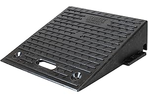 STREET SOLUTIONS UK Single 6" Inch Driveway Kerb Ramp, Heavy Duty Rubber Ramps Perfect for Pavements, Low Cars, Kerb Ramps for Motorhome, Truck, Shed Ramps, Pets & Wheelchair Threshold Ramp (6")