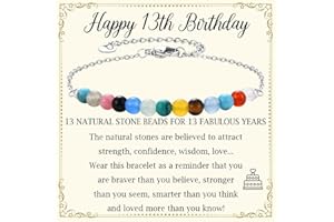 JONAKO Natural Stone Bracelet 13th 16th 18th 21st Birthday Bracelet Gifts for Girls