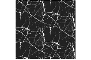 TEKHOME Paraschizzi Adesivo Marmo 60cmx200 cm ignifughi per cucina e lavello (60cm*200cm, MARMO NERO)