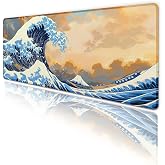 Hokusai Dalgalar Oyun Gaming Klavye Mouse Pad Masa Matı 70x30 cm