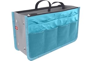 Ducomi Organizer Sac pour Femme avec Intérieur Spacieux - Organisateur pour Sac avec 13 Poches de Voyage - Pochette Extensible de Grande Taille à l'Intérieur, Double Poignée