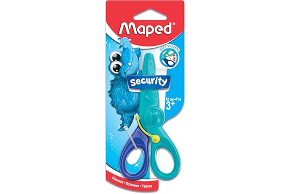 Maped Kid-Pulse Ciseaux de sécurité à ressort Multicolore