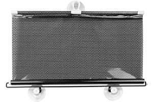 UXCELL sourcingmap Dotted Retractable Car Window Sun Shade Protector 58x125cm