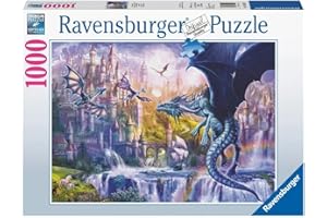 Ravensburger - Puzzle Adulte - Puzzle 1000 p - Le château des Dragons - 15252