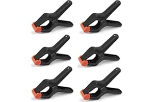 ISTLOHO 6 x klamry sprężynowe Spring Clamps Camera Clip Flash Reflector Holder, Photography Clamp Clip Mount obróbka drewniana obejmy sprężynowe 10 cm