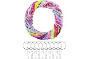 Beihre Scoubidou Fili, 200PCS Colorful Scooby Doo Fili Plastica, Scooby Doo Fili Tessuto Scooby Doo Filo Intrecciato con Accessori per La Realizzazione di Bracciali Pendenti Collane Portachiavi
