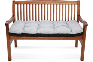 AMAZINGGIRL Poduszka na ławkę na zewnątrz, poduszka na paletę - 120x40 cm poduszki wypoczynkowe i poduszki podłogowe do mebli ogrodowych jasnoszary