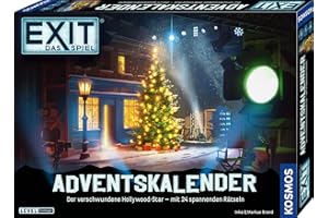 KOSMOS 683702 EXIT - Das Spiel - Adventskalender: Der verschwundene Hollywood-Star, mit 24 spannenden Rätseln ab 10 Jahre, Escape Room Game Adventskalender