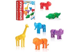 SMARTMAX - My First Safari Animals, Magnetic Discovery Play Set, 18 pieces, 1-5 Years