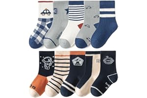 FedMois 10 Paires Chaussettes chaudes hiver en Coton Garçons Filles Socquette Enfant
