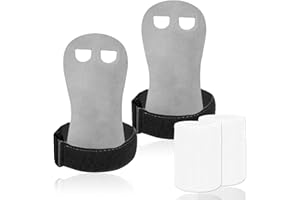 FINGER TEN Gants Gym Enfant/Adulte Manique Protection Paumes with Bracelets de Sport Bande Paire, Gants Protection Paumes pour Exercice Traction/Crossfit/Barre/Gymnastique