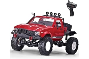 Hitish Remote Control Car C14 RC Rock Crawler 4x4 1/16 Scale 2.4GHz Semi Truck Off-Road Vehicle RTR Hobby RC Pickup for Kids and Adults (Full Scale)