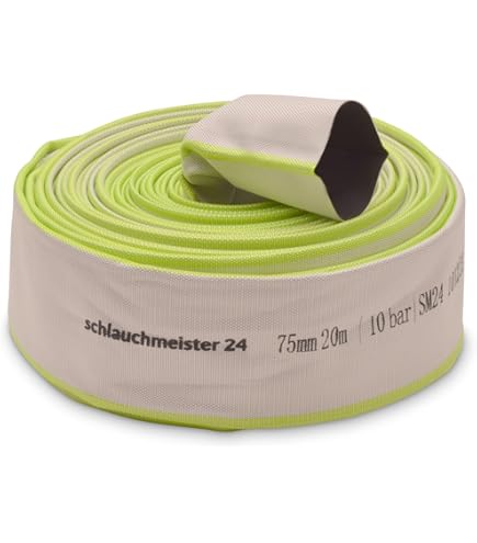 C-52 | 2 | 30 meter industriële slang | brandweerslang | bouwslang | platte slang | slang met Storz-aansluiting