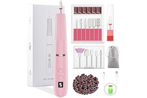 ‎BANRAL Nagelfräser für Gelnägel - 12 in 1 Elektrische Nagelfeile - Maniküre set elektrisch 20000 U/min, 5 Gear Electric Nail Drill, Fräser Nägel für Naturnägel, Acrylnägel, Gelnägel, Entfernen Hornhaut