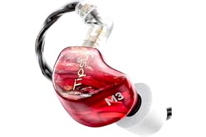 TipsyAuthen Tipsy M3 Professional IEM, 2BA + 1DD, 36dB PNC, detaljerat och rymligt ljud, hudvänligt harts, 0,78 mm 2-stifts avtagbar kabel (utan mikrofon, grön) (C