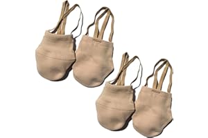 SSZYace Half Toe Shoe Sock,Knitted Cotton Ballet Shoes/Ballet Slippers for Rhythmic Gymnastic Competition Women/Toddler/Kids