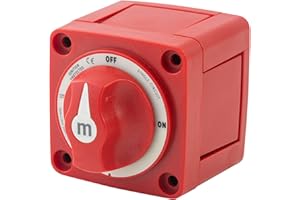 OUBIT Interruttore sezionatore batteria - Blue Sea 6006 Interruttore batteria serie M Singolo circuito On/Off per Marine Boat Caravan Veicoli per auto Moto Yacht Bus