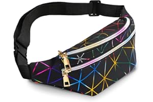 MEELOTOP Bauchtasche Damen Gürteltasche PU Leder Hüfttasche Wasserdicht Laufgürtel Mädchen Handytasche Umhängetaschen für Alltag Wandern Sport Reisen Gürteltasche Urlaub (Schwarz)