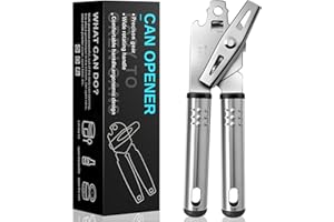 IBOPUXIU Dosenöffner Manuell, Multifunktional Edelstahl Can Opener, Geeignet für ältere Menschen, ein Muss in der Küche, nicht anfällig für Arthritis
