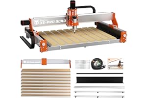 FoxAlien XE-PRO 8040 Extension Kit with Upgraded Hybrid Spoilboard for X-axis, Compatible with XE-PRO CNC Router Machine