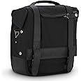 BURLY Brand Voyager Single Saddlebag - Removable Design Converts Into A Messenger Bag - One Bag, Universal For Harley Davidson, Indian and Most Motorcycles - Black (B15-1000B)