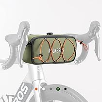 Borsa Manubrio Bici ROCKBROS 1.7L - Riflettente, Con Tracolla, Per MTB, Strada, City E Pieghevoli