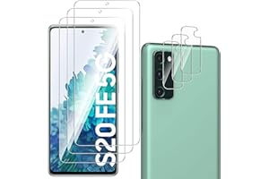 QULLOO Folia ochronna do Samsung Galaxy S20 FE / S20 FE 5G, 3 sztuki folii ochronnej na wyświetlacz z 3 sztukami ochrony aparatu [szkło hartowane o twardości 9H] [szkło hartowane HD] [szkło ochronne