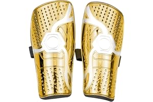 Goldmiky Protège-Tibias De Football pour Enfants,Adolescent Protège-Jambières, Unisexes Respirants Protecteurs De Football des Jambes,Taille Enfants 6 a 12 Ans
