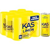 Kas Lemon Soda with Lemon Juice, Low Calorie and No Added Sugars, Pack of 9 Cans of 330 ml, 2.97 Litres Total