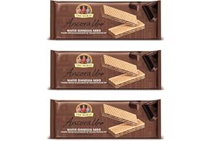 3x Tre Marie Ancora Uno Wafer Gianduia Nero mit Gianduja-Creme Produkt erhalten von Piemont Haselnuss IGP 175g