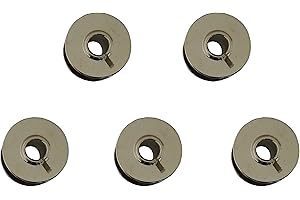 MIMAQUINA.ES Pack 5 CANILLAS de metálicas para Alfa, Juki, Elna, Singer, Lervia, Aeg, antiguas, etc