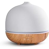 JESMAY Aroma Diffuser Keramik 500ml Premium Ultraschall Luftbefeuchter Diffusor für Ätherische Öle Timer-Einstellung & 10-Far