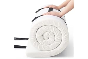 Jamdok Single Foam Mattress Topper For Camping Bed,Car Mattress,Sofa,Roll Up Floors Mat,Folding Sleep Pad,Portable(190X75X5cm)