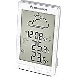 Bresser Wetterstation Funk mit Außensensor Temeo Trend STX mit großem Display, animiertem 12-24 Stunden Wettertrend, Innen- /