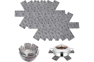 CPJJ 8 Pièces Protege Poele Protection Poele Et Casserole Protege Casserole Et Poele Dessous De Plats Protections De Casseroles Anti-Rayures(26Cm) Gris