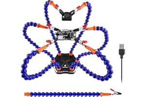 LITEBEE Helping Hand Soldering Station Flexible Third Hands Solder Tools Kit 3rd Arms Clamp PCB Holder Accessories