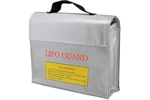 ETERSPR Sac Sécurité de Batterie Lipo, Lipo Sacoche de Protection, Chargement des Piles Sacs, Rangement Ignifuges Sac, pour Une Charge Sûre, Emportez Une Batterie au Lithium
