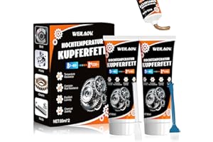 WEILAOK Grasso al Rame, Grasso al Litio, Grasso al Silicone, Grasso per Cuscinetti, Adatto per Cuscinetti dei Freni Delle Automobili e Viti Varie, 80 g, 2 Pezzi